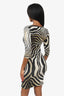 Just Cavalli Brown/White Animal Print Mini Dress Size 42