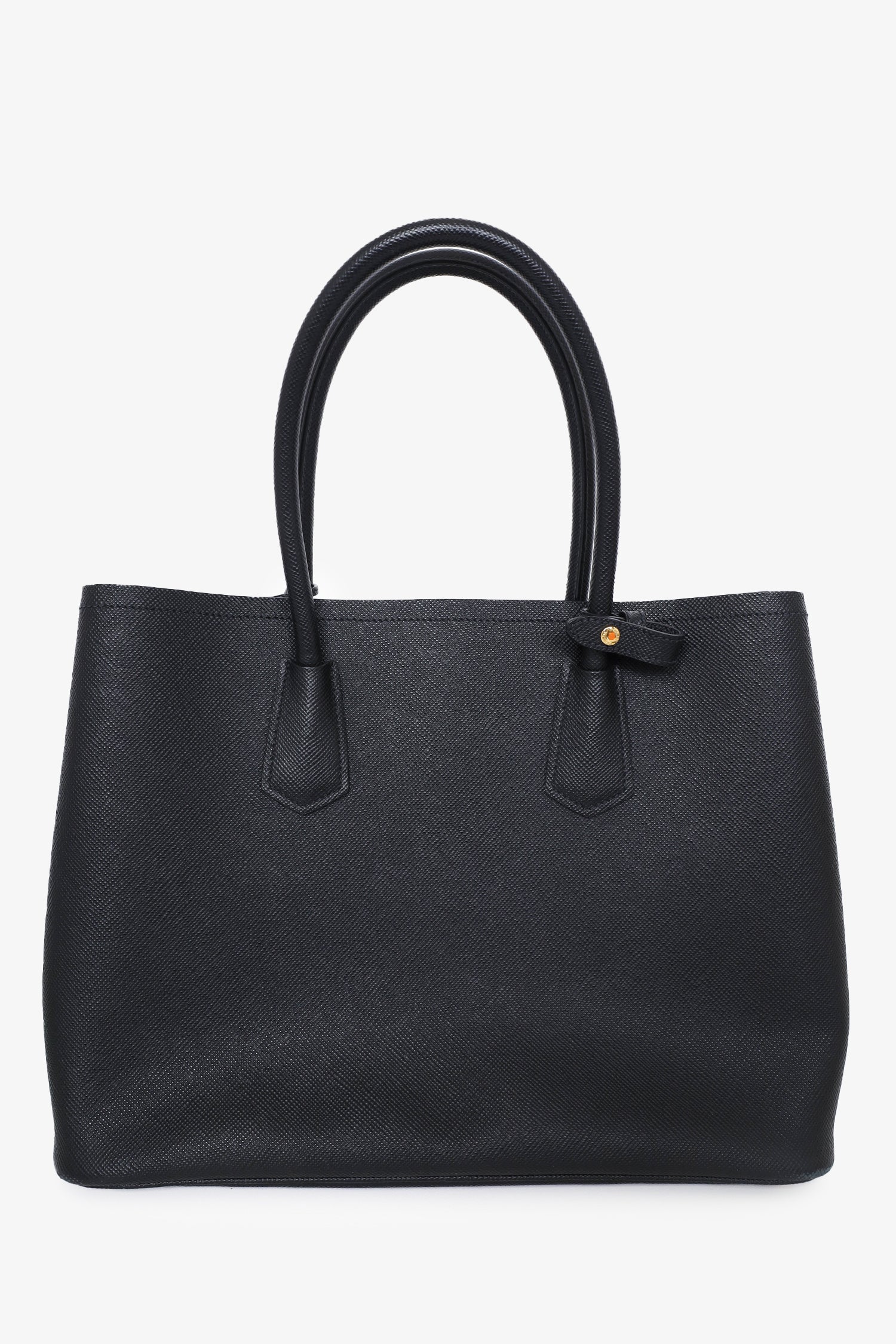 【正規品】PRADA 2BUC SAFFIANO CUIR ブラック Prada Black Saffiano Large Cuir Double Bag with Strap – Mine & Yours