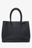 Prada Black Saffiano Large Cuir Double Bag with Strap