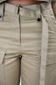 Sacai Green Cotton Belted Tapered Pants Size 1