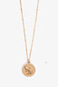 Ring Concierge 14K Yellow Gold 'Aquarius' Zodiac Medallion Necklace with Diamonds