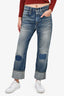 R13 Blue Medium Wash Denim Patchwork Jeans Size 26