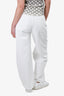 DL1961 White Denim Wide Leg Jeans Size 27