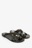 Isabel Marant Black/Gold Stud Sandals Size 39