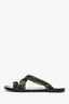 Isabel Marant Black/Gold Stud Sandals Size 39
