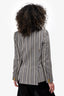 Smythe Grey/White Stripped Single Breasted Blazer Size 8