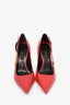Versace Red Leather Safety Pin Pumps Size 40