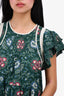Sea New York Green Floral Print Dress Size S