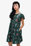 Sea New York Green Floral Print Dress Size S