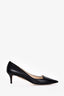Jimmy Choo Black Patent Kitten Heels Size 38.5