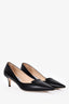 Jimmy Choo Black Patent Kitten Heels Size 38.5