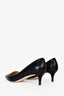Jimmy Choo Black Patent Kitten Heels Size 38.5