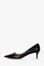 Jimmy Choo Black Patent Kitten Heels Size 38.5