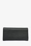 Gucci Black Leather Flap Long Wallet