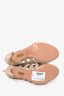 Aquazzura Nude Leather 'Amazon' Heels Size 37
