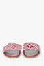 Louis Vuitton Burgundy Canvas LV Slides Size 37