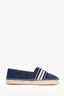 Louis Vuitton Navy Canvas Starboard Flat Espadrilles Size 37