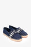 Louis Vuitton Navy Canvas Starboard Flat Espadrilles Size 37