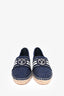 Louis Vuitton Navy Canvas Starboard Flat Espadrilles Size 37