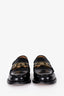 Christian Dior Black Brushed Leather Loafers Size 36.5