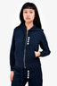 Thom Browne Navy Zip-Up Hoodie Size 36