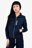 Thom Browne Navy Zip-Up Hoodie Size 36