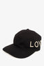 Gucci Black Canvas 'Loved' Embroidered Baseball Cap Size M