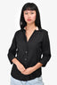 Burberry Black Button-Down Top Size S