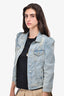 Retrofete Light Wash Distressed Denim Jacket Size S