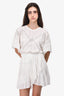 IRO White Eyelet Detail Mini Dress Size 36