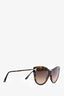 Tom Ford Brown Tortoiseshell Cat Eye Sunglasses