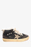Golden Goose Black Sequin Distressed Superstar Sneakers Size 37