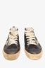 Golden Goose Black Sequin Distressed Superstar Sneakers Size 37