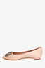 Manolo Blahnik Pink Satin Hangisi Flats Size 38