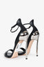 Casadei Black Leather Sandals Size 38.5