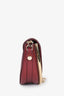See By Chloe Maroon Leather/Suede Gold Hardware "Mara" Crossbody