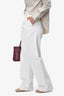 Goldsign White Denim Wide Leg Jeans Size 26