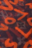 Louis Vuitton x Stephen Sprouse Brown/Orange Silk Graffiti LV Monogram Scarf