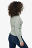 Sandro Green Ribbed Button Down Top Size 2