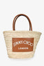 Jimmy Choo Woven/Leather Beach Bag