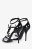 Saint Laurent Black Patent Leather 'Cassandra' Heels Size 35.5