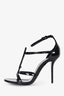 Saint Laurent Black Patent Leather 'Cassandra' Heels Size 35.5