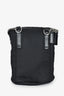 Prada Black Nylon Zip Pouch with Mini Pouch + Canvas Strap