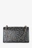 Saint Laurent Black Leather/Python Studded Betty Crossbody