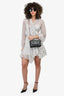 Saint Laurent Black Leather/Python Studded Betty Crossbody