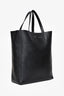 Celine 2015 Black Leather Small Vertical Cabas Bag with Strap