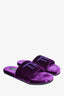 Tom Ford Purple Velvet "TF" Harrison Slippers Size 7 Mens