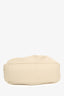 Staud Cream Leather Pleated Shoulder Bag