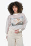 Selkie Oatmilk Ghosted Crewneck Sweater Size S
