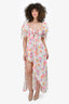 For Love & Lemons Printed Puff Dress Size S